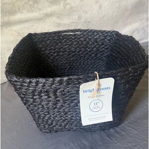 Black home decor basket